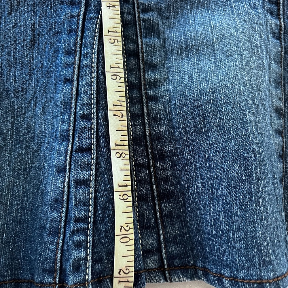No Fuze Denim Flared Skirt - Picture 10 of 10